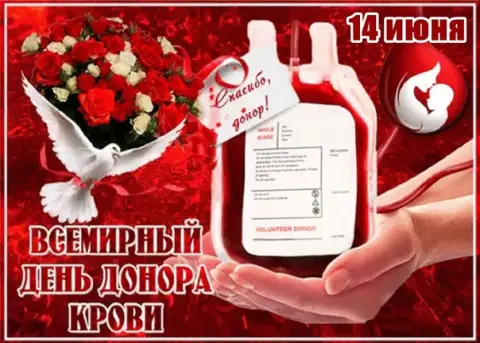 14 июня всемирный день донора крови
