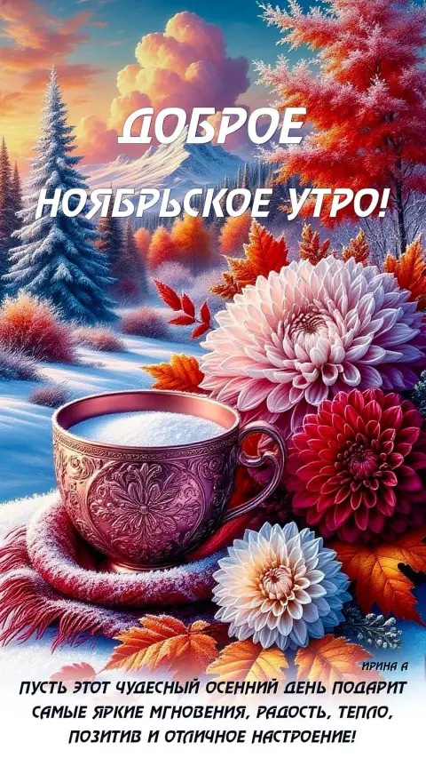 С добрым осеннем утром — утро осеннее
