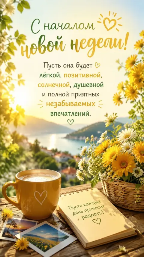 Доброго утра с началом новой недели — хорошей недели