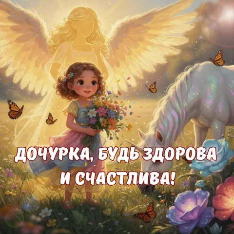 Пожелание дочери — доченька с днем ангела