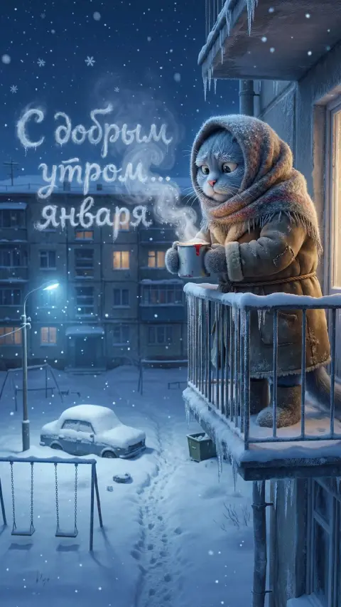 Доброго утра зима — с добрым утром зимние смешные