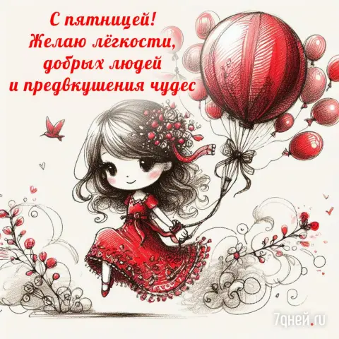 С пятницей открытка — приятной пятницы