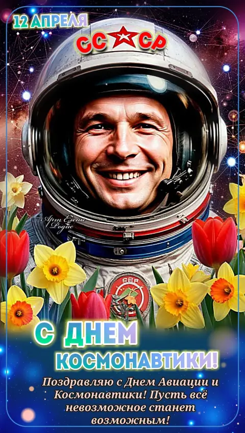 День космонавтики 12 апреля — поздравление с днем космонавтики