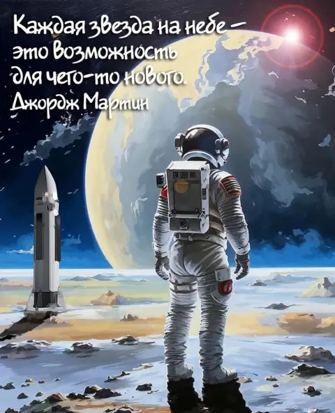 Поздравление С Днем космонавтики — с днëм космонавтики