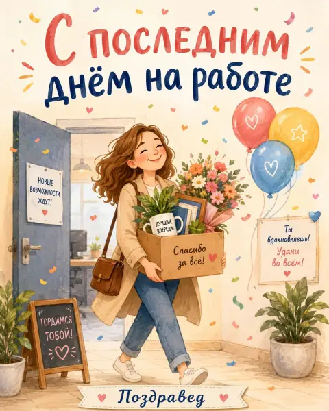 Поздравление на каждый день — открытки с поздравлением