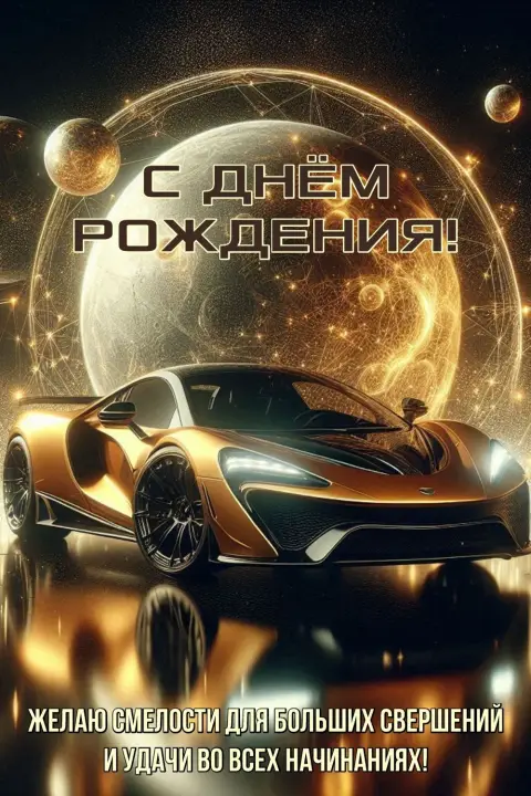 С Днём рождения мужчине авто — открытки с днем рождения мужчин