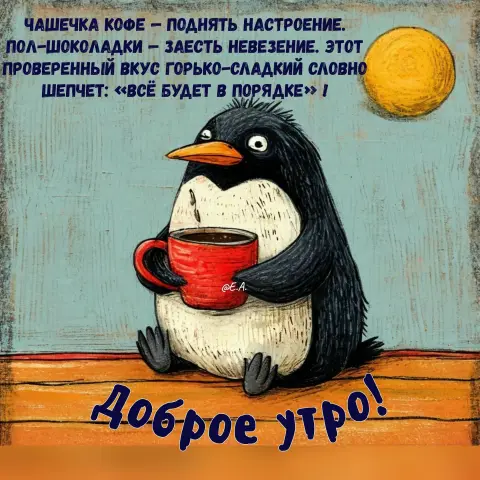 Открытки с добрым утром смешные — доброго утра с юмором