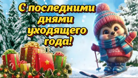 С последними днями уходящего года — с добрым годом уходящего года