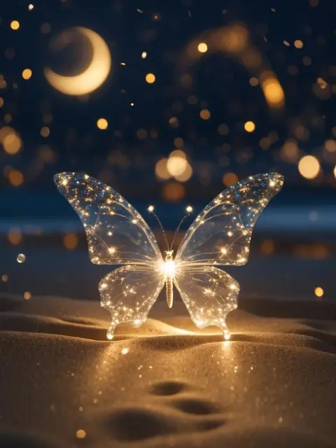 Пожелание спокойной ночи — бабочка