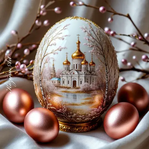 Со светлой пасхи — яйца пасхальное