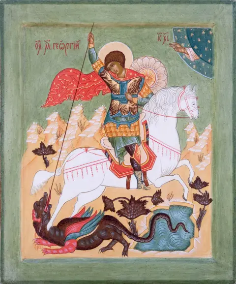 Икона святого георгия победоносца — икона великомученик георгий победоносец