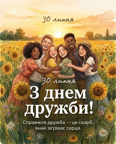 30 июля международный день дружбы — с международным днем друзей