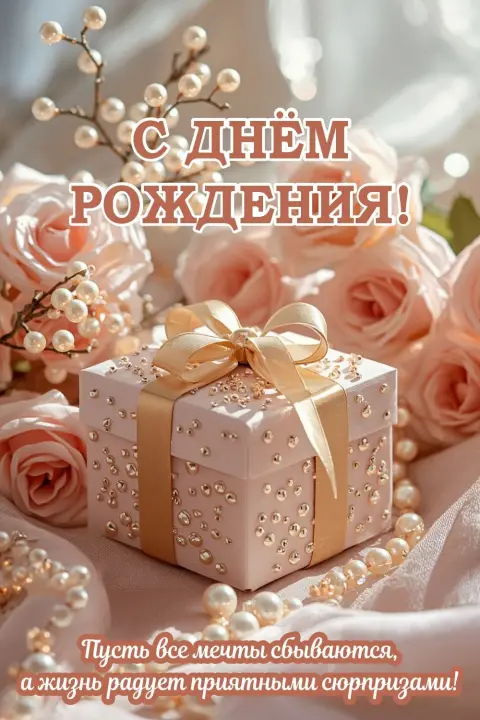Нежная открытка С Днем рождения — открытки с днем рождение