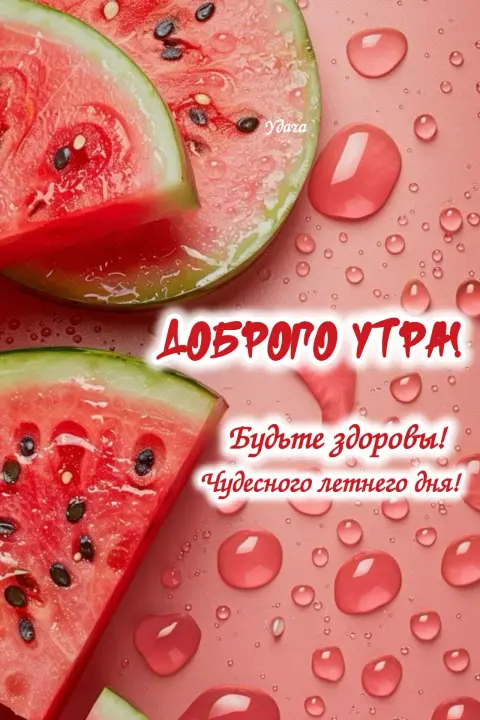 С добрым утром летнее — арбуз