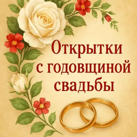 С годовщиной свадьбы открытка — с годовщиной свадьбы родителей открытки