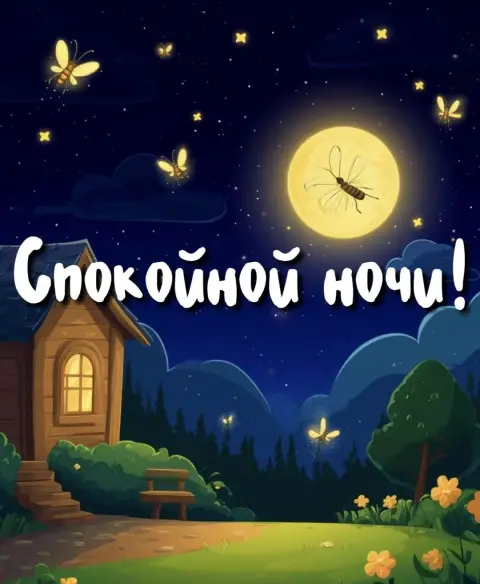 Спокойной ночи — открытки со спокойной ночи красивые
