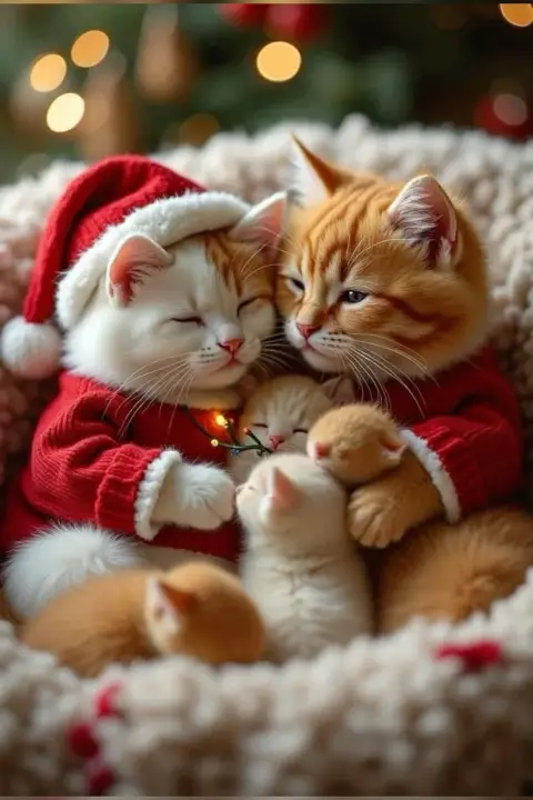 Новогодние котики