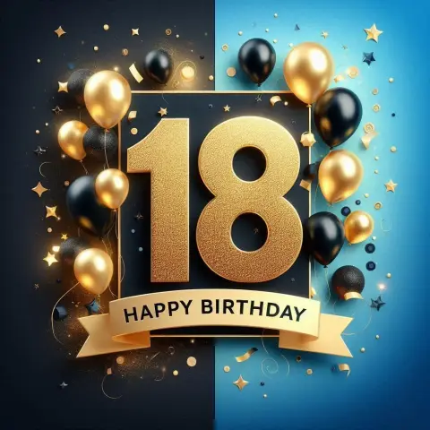 Happy birthday 18 лет — с днем рождения 18 лет