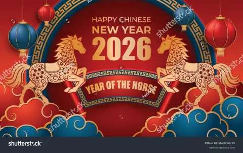 Открытка китайский новый год