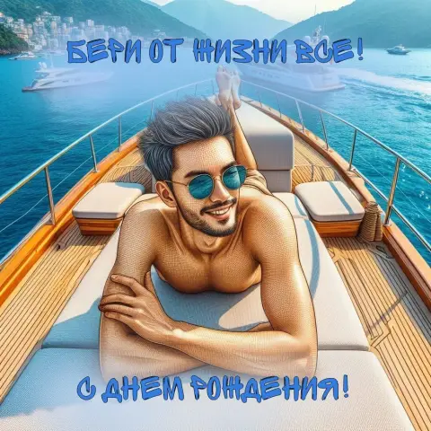 С день рождения открытки мужчине — открытка
