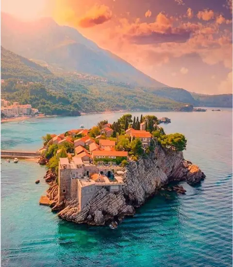 Черногория остров святого стефана — sveti stefan свети стефан