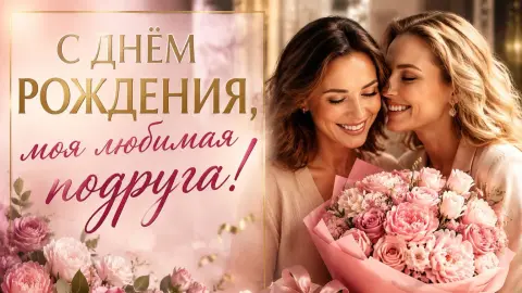 С Днем рождения подруге — с днем рождения моя любимая подруга