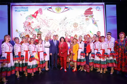 День республики чувашия — карта россии вышитая в чувашии