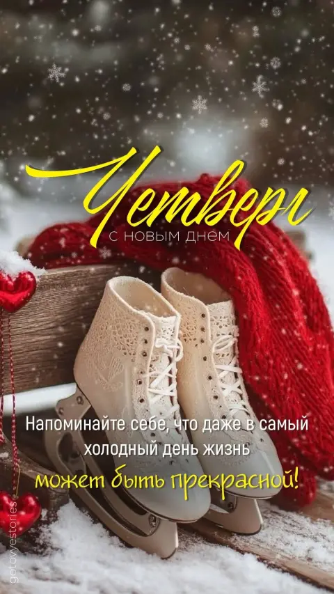 Холодные дни — доброе утро счастливого