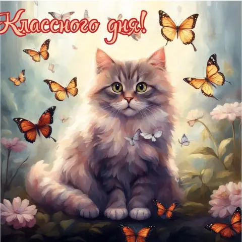 Открытки с котиками — красивые