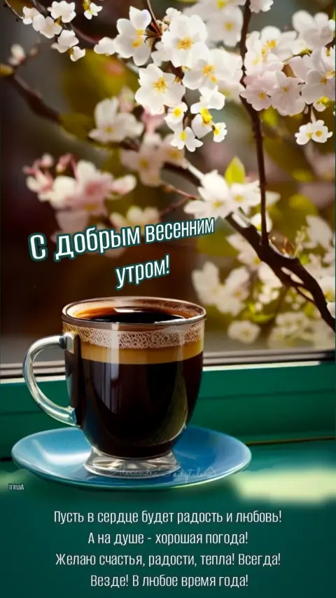 Открытки с добрым весенним утром мужчине — добрейшего весеннего утра