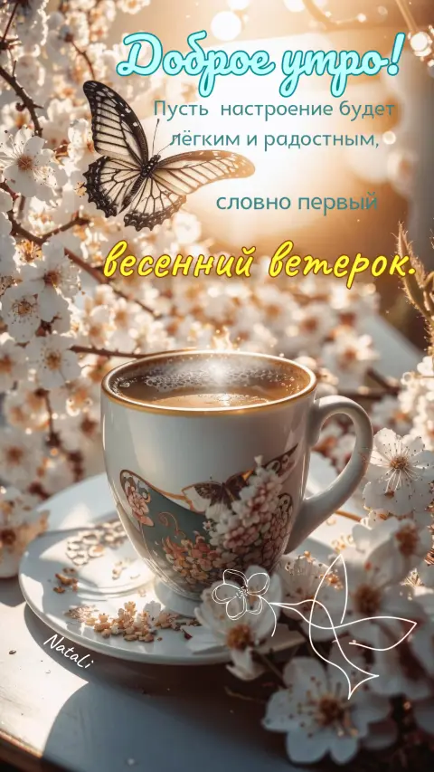 Теплого весеннего настроения и удачного дня! доброе утро!