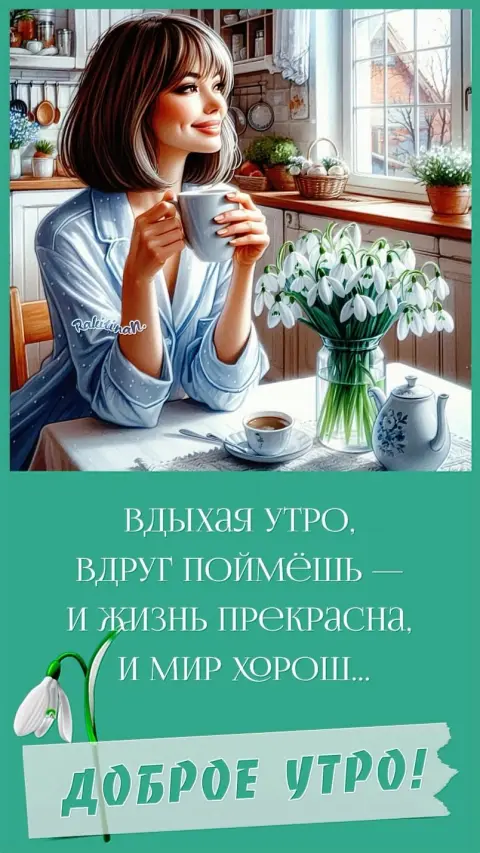 Доброе утро доброе утро — с добрым утром весеннее
