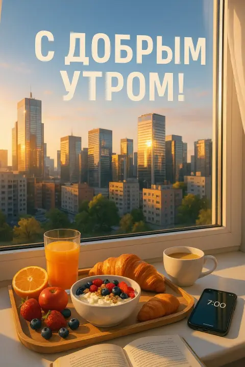Доброе утро в городе — с добрым утром красивые новые