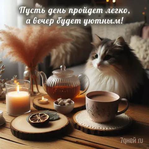 Уютного вечер — теплого вечера