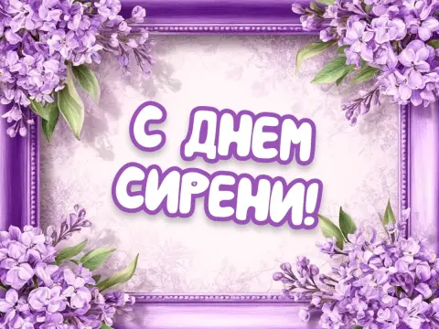 Открытки С Днем сирени — 8 мая день сирени