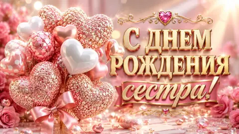 С Днем рождения сестра красивое поздравление — поздравление для сестры
