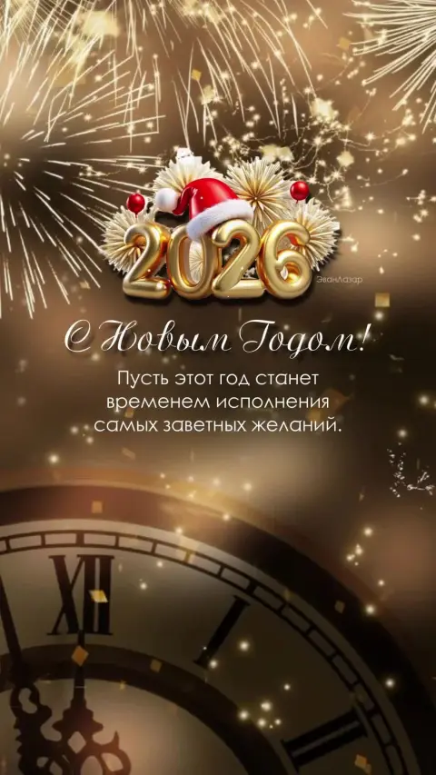 Новый год пожелания — открытки с новым годом 2025
