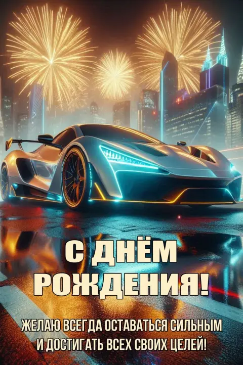 Открытки С Днём рождения мужчине с машиной — с днем рождения для пацана