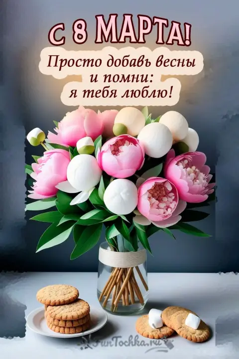С праздниками 8 марта — поздравлением с 8 марта