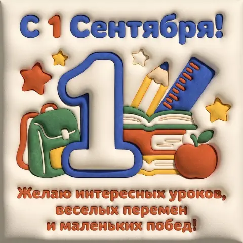День знаний 1 сентября — плакат 1 сентября