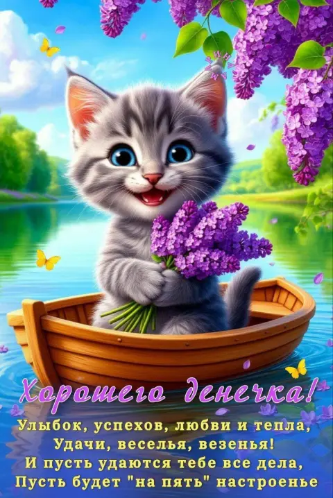 Открытка хорошего денечка — прекрасная открытка