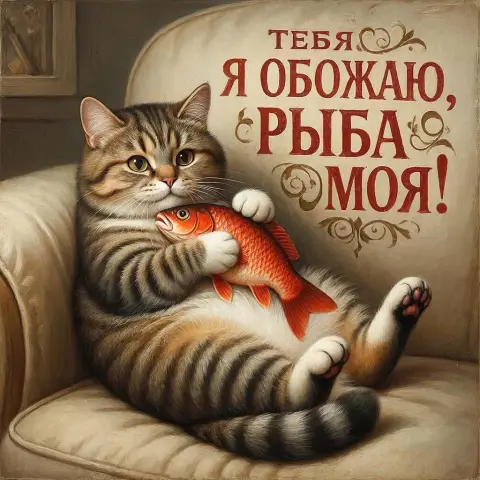 Прикольные открытки с котами — открытка