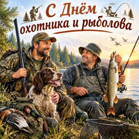 Всероссийский день охотника и рыболова — день охоты и рыбной ловли