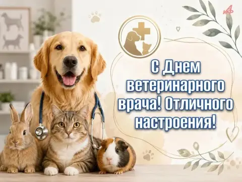 Поздравление С Днем ветеринарного врача — открытки с днем ветеринарного работника