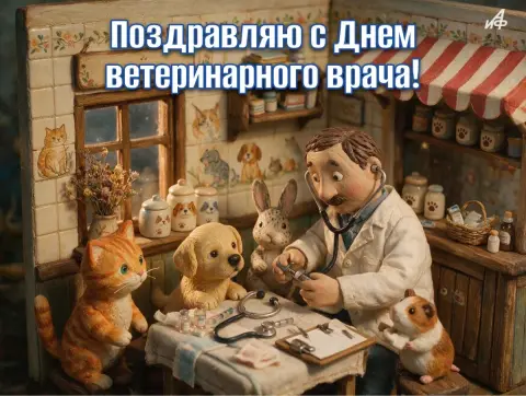 С Днем ветеринарного врача поздравления открытки