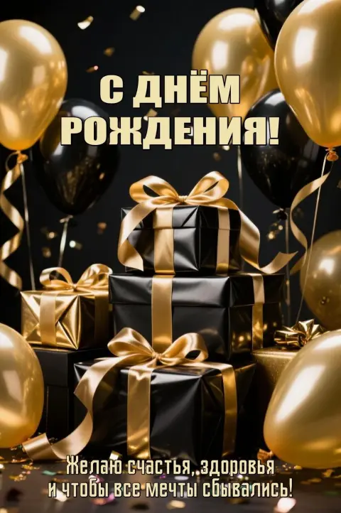 С день рождения открытки мужчине — с днем рождения мужчине шары