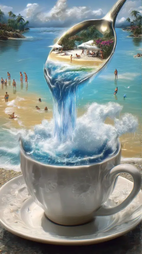 Пейзаж у моря — доброе утро морские