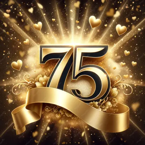 Пожелания с юбилеем 75 лет — 75 юбилей