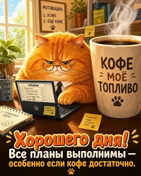 Открытки хорошего дня — доброе пожелание