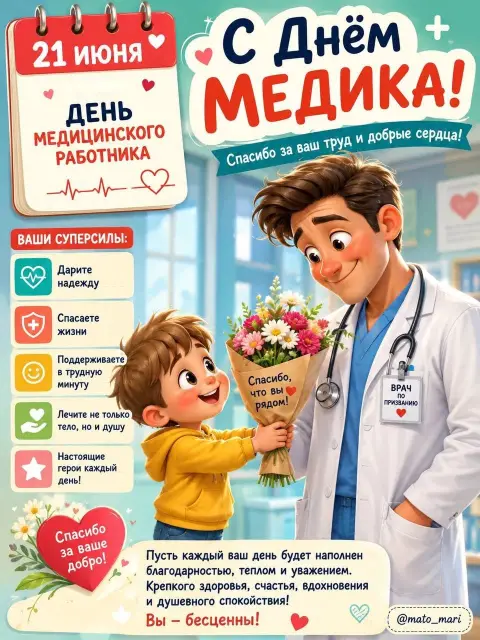С день медицинского работника — открытки с днем медицинских работников